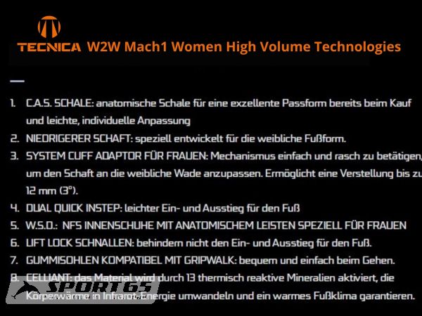 Tecnica Mach1 H.V. 105 Women GW