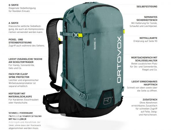 Ortovox Ravine 32S backpack, winetasting