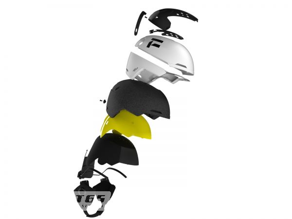 FLAXTA Deep Space MIPS skihelmet, white/black