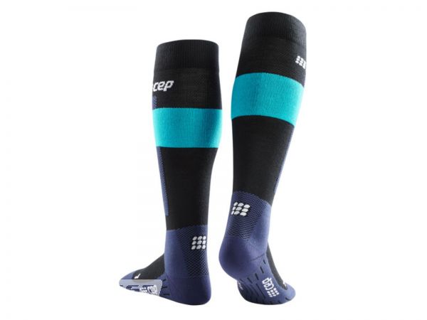 CEP Merino Compression Socks Skiing Tall Men, blue