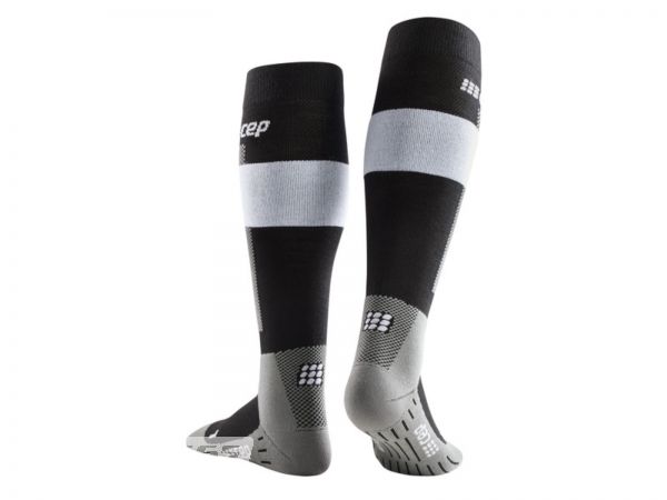 CEP Merino Compression Socks Skiing Tall Women, grey
