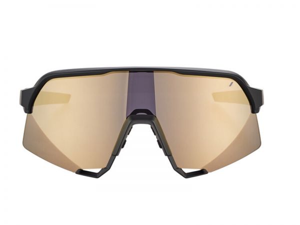 100% S3 bikeglasses, Soft Tact Black, Gold mirror