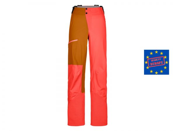 Ortovox 3L Ortler Pants Women, coral