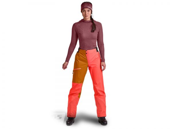 Ortovox 3L Ortler Pants Women, coral