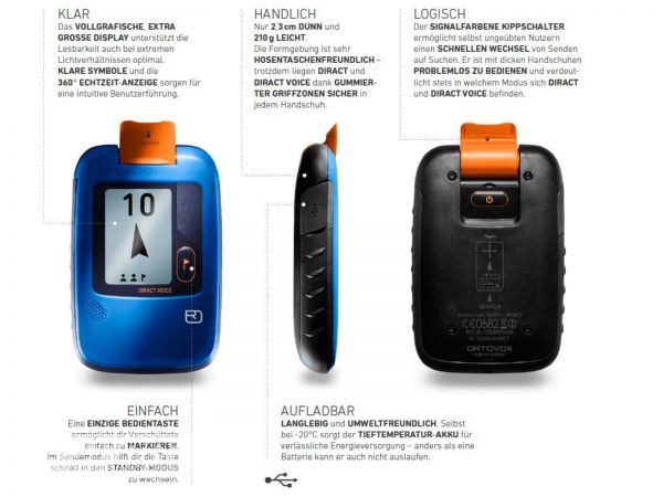 Ortovox avalanche transceiver DIRACT
