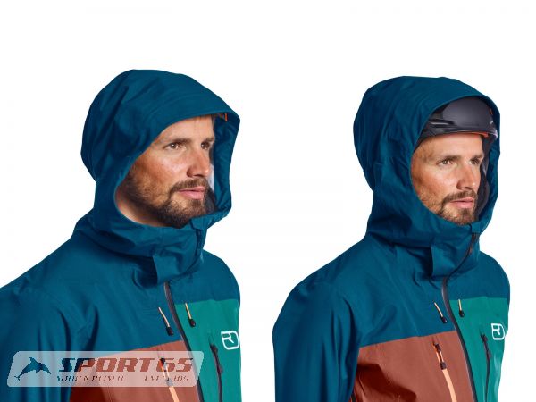 Ortovox 3L Deep Shell Jacket Men, pine green