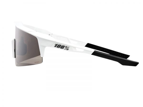 100% SPEEDCRAFT SL bikeglasses, Matte white, Hiper silver mirror