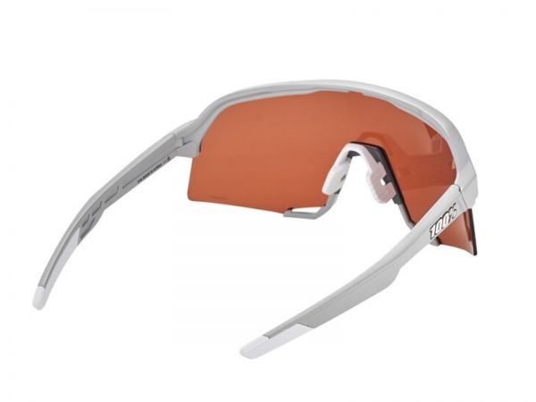 100% S3 Bikebrille, Soft Tact Stone Grey, Hiper crimson silver mirror