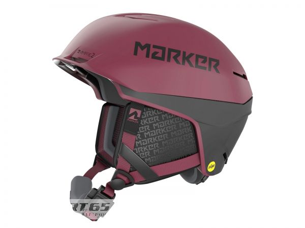 Marker AMPIRE 2 MIPS skihelmet, maroon/black