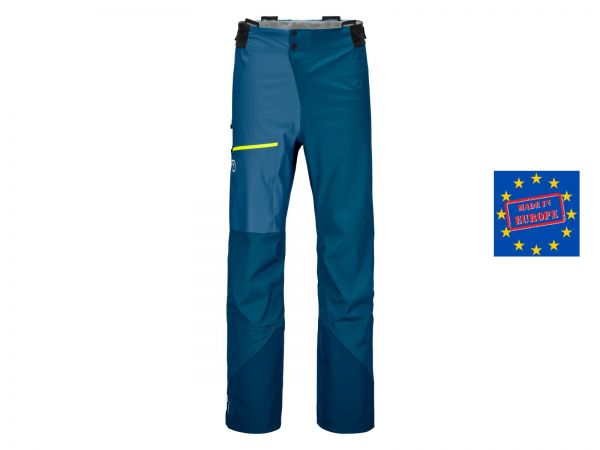 Ortovox 3L Ortler Pants Men, petrol blue