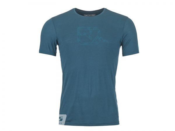 Ortovox Merino 150 Cool Mountain T-Shirt, Women, petrol blue blend