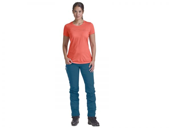 Ortovox Merino 150 Cool Mountain T-Shirt, Women, petrol blue blend