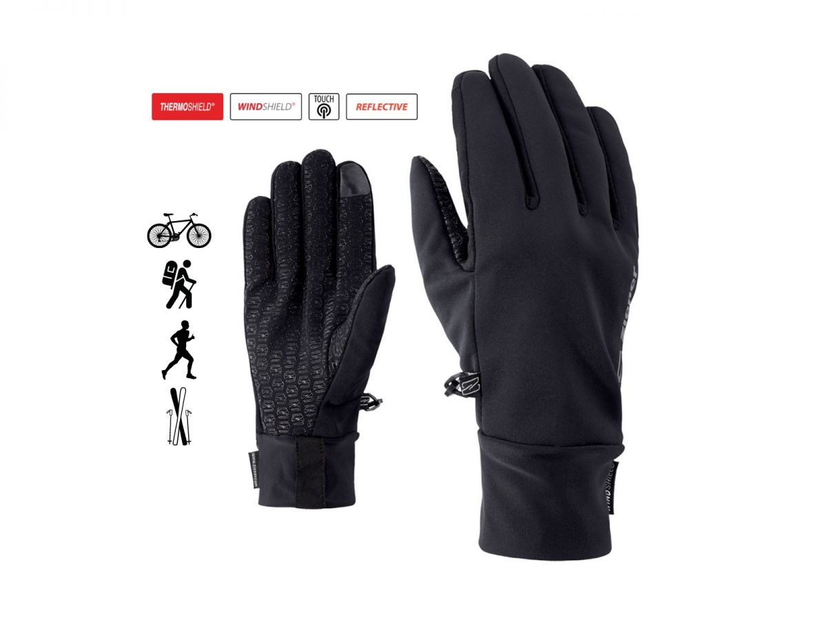 Mode & Accessoires Accessoires Handschuhe ZIENER IVIDURO TOUCH glove multisport BLACK 