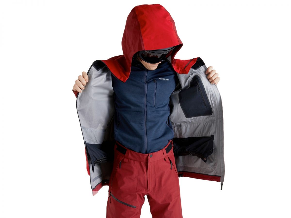 Peak Performance Mens Vertical Gore-Tex 3L Ski Jacket, rogue red 